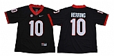 Georgia Bulldogs 10 Malik Herring Black College Football Jersey,baseball caps,new era cap wholesale,wholesale hats